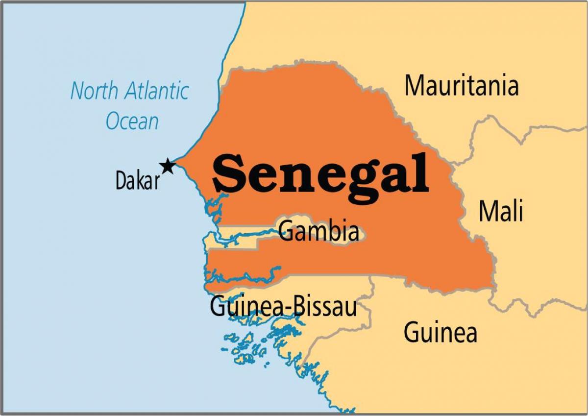 Senegal på världskartan